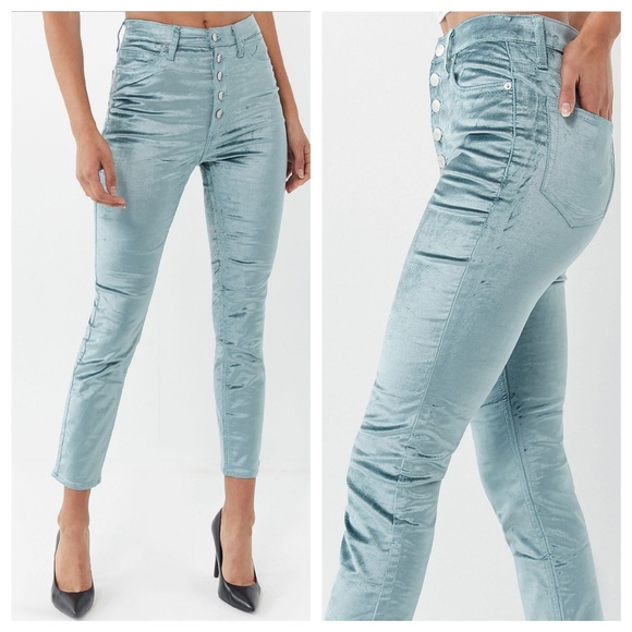 Urban Outfitters Pants - BDG UO Velvet High-rise Stairway pants, size M